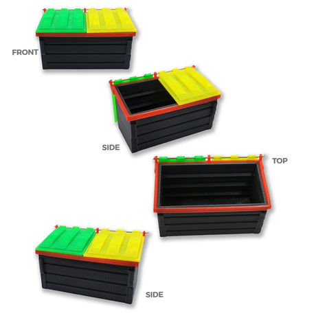 DUMPSTER - Mini Dumpster | Standard Size - Rasta Love - QTip SIze (3D PRINTED)