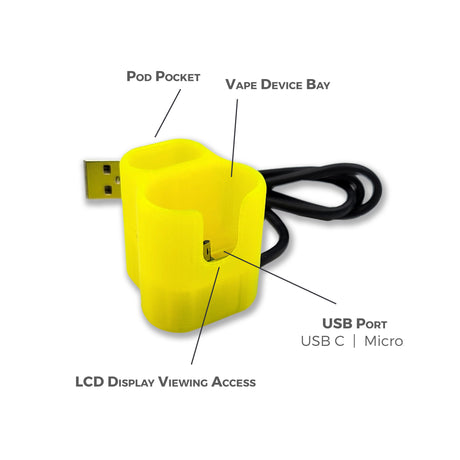 VAPE STAND - USB Powered & Leak Proof | Micro USB or USB C (3D PRINTED)