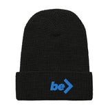 WAFFLE BEANIE - be> | 100% Acrylic • Double Layerr Knit (EMBROIDERY)